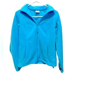 Women’s Columbia Fleece Jacket. Great Pre-Owned Condition. Blue, Size-Small.